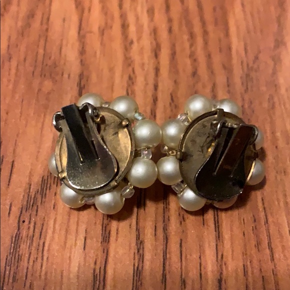 Vintage 50’s-60’s Clip-On Earrings - Picture 2 of 3